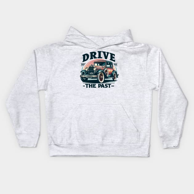 Classic car Kids Hoodie by Vehicles-Art